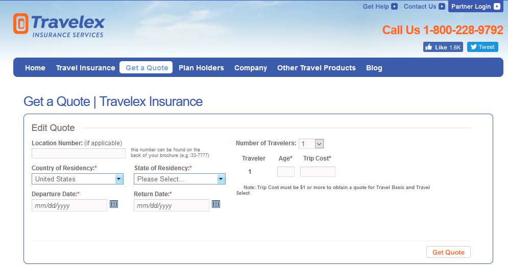 Travelex Insurance Login at www.travelexinsurance.com
